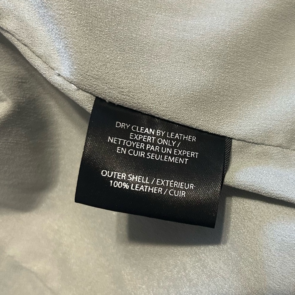 Lamarque Metallic Silver Leather Jacket - Picture 11 of 13